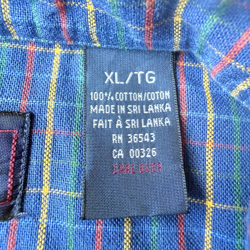 GANT Classic Oxford Men's XL Blue Plaid 100% Cotton Button Down Shirt Preppy - Picture 9 of 11